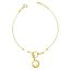 Pulsera de Oro Amarillo 18K con Eslabón y Cadena Forzada – Motivo Corazón